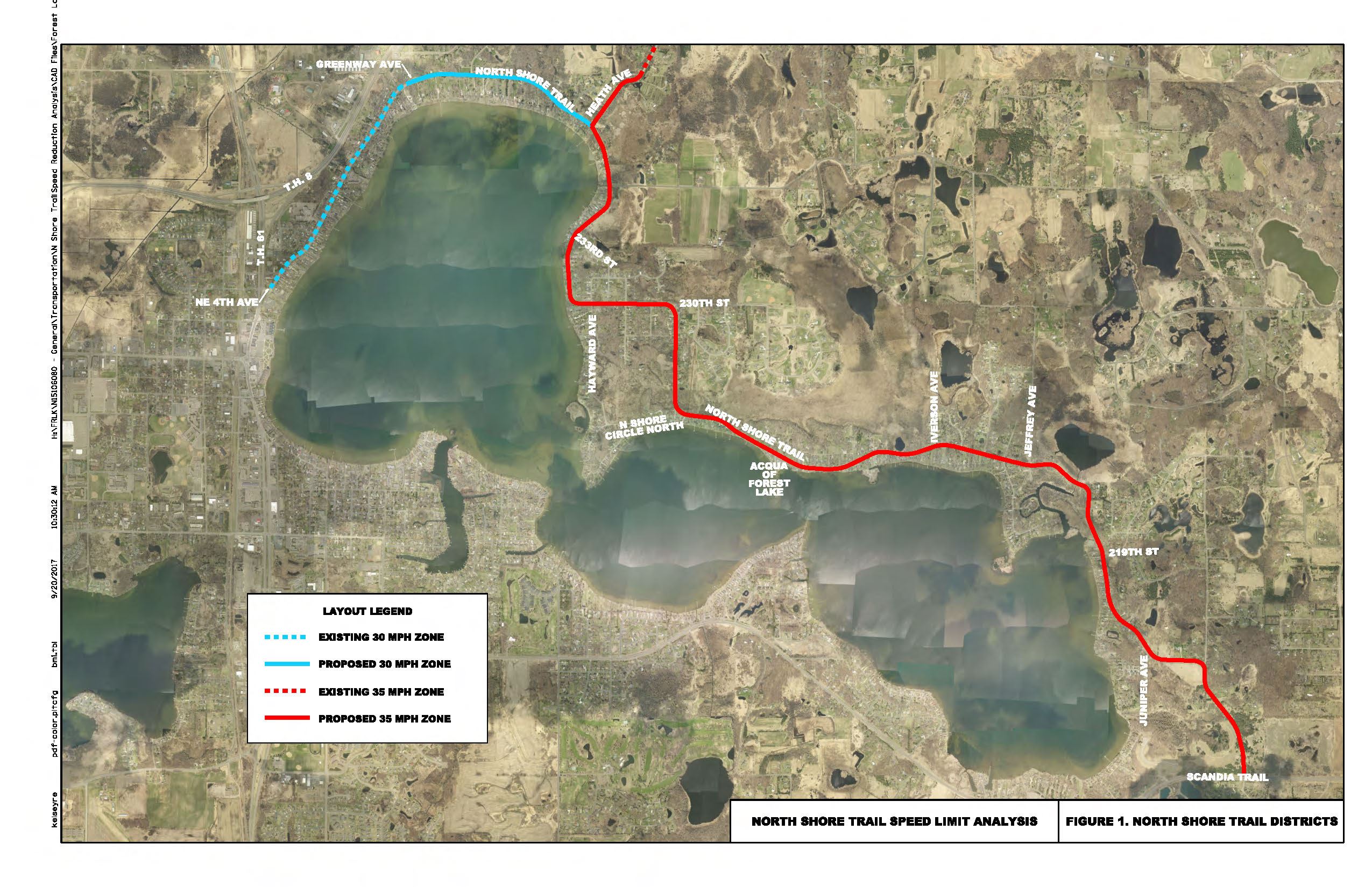 North Shore Trail N and Heath Ave Speed Limit